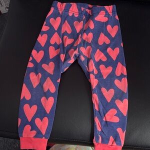 Heart Patterned Leggings and top
